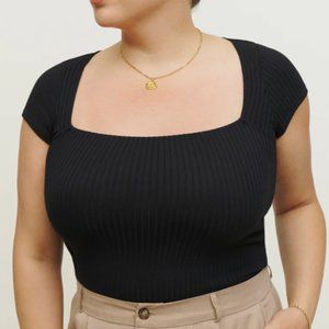 Reformation Bardot Knit Top
